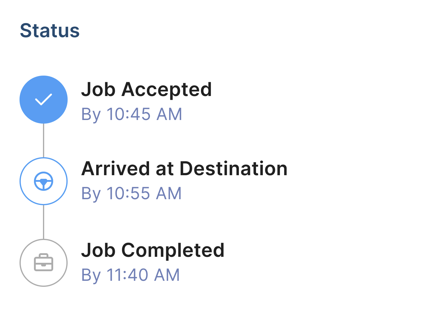 Track Job Status in Real Time illustration